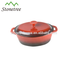 oval cast iron pots enamel coating